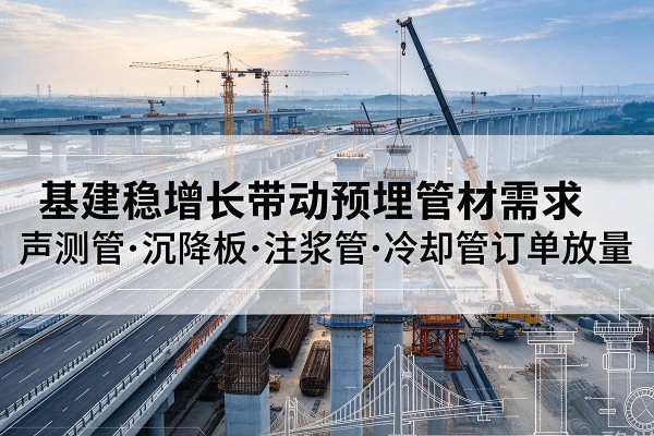 龙安基建稳增长带动预埋监测管材需求，声测管、沉降板、注浆管订单持续放量