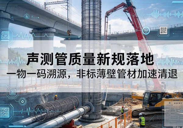 龙安声测管质量新规落地，一物一码溯源，非标薄壁管材加速清退