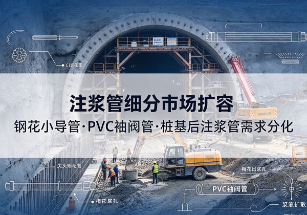 龙安注浆管细分市场扩容，隧道钢花小导管、PVC 袖阀管、桩基后注浆管需求分化
